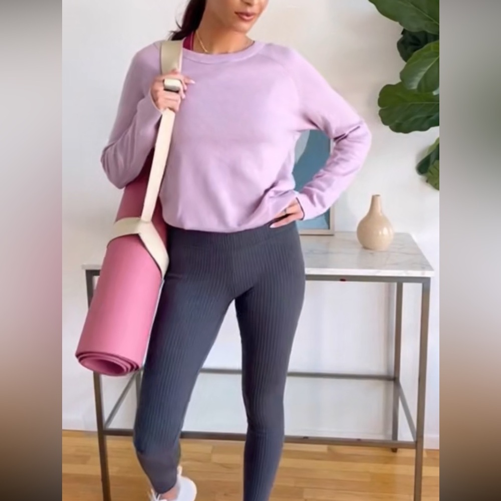 Lululemon Bring it Backbend Light Purple Open Back Sweater - Picture 4 of 9
